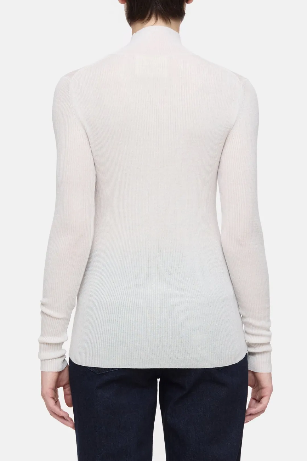 Closed Wool-cashmere longsleeve Pearl beige Clearance