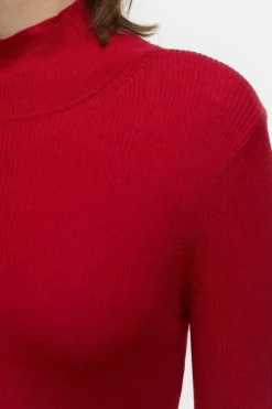 Closed Wool-cashmere longsleeve Chili pepper red Clearance