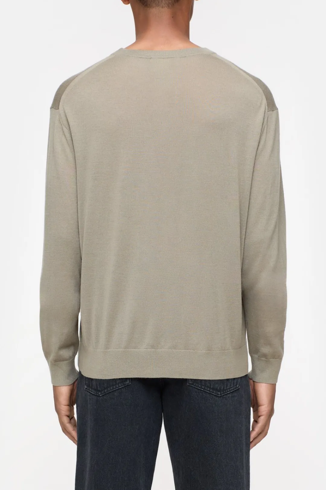 Closed Wool-cashmere-mix longsleeve Natural linen Discount