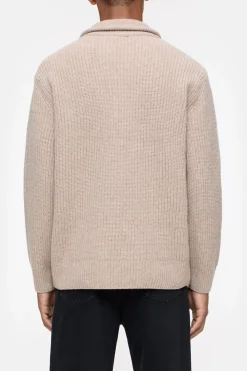 Closed Zip Jumper Cashew cream Outlet